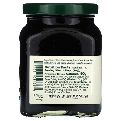 Schwarze Himbeermarmelade, 12,5 oz (354 g) - Bild 2 von 2