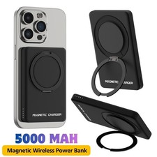 5000mAh External Magnetic Power Bank PD Wireless Battery Fast Charger For iPhone