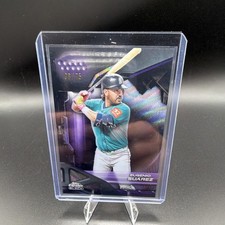 Topps 2025 Chrome Black Eugenio Suarez Purple #199 38/75 Seattle Mariners