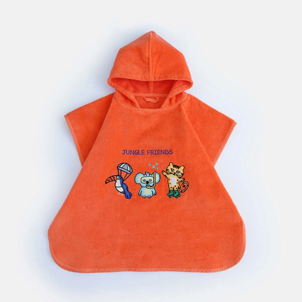 Milk&Moo Kids Poncho, %100 Cotton, Hooded Beach Towels for Kids, Open Sided, Ult