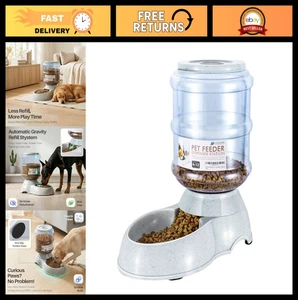 Automatic Pet Feeder & Food Dispenser for Dogs & Cats - 6-12 lb Dry Food Storage