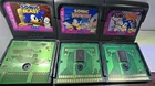 4 Game Gear Lot Sonic Games Bundle Sonic blast,triple trouble,Chaos,2, sonic tal