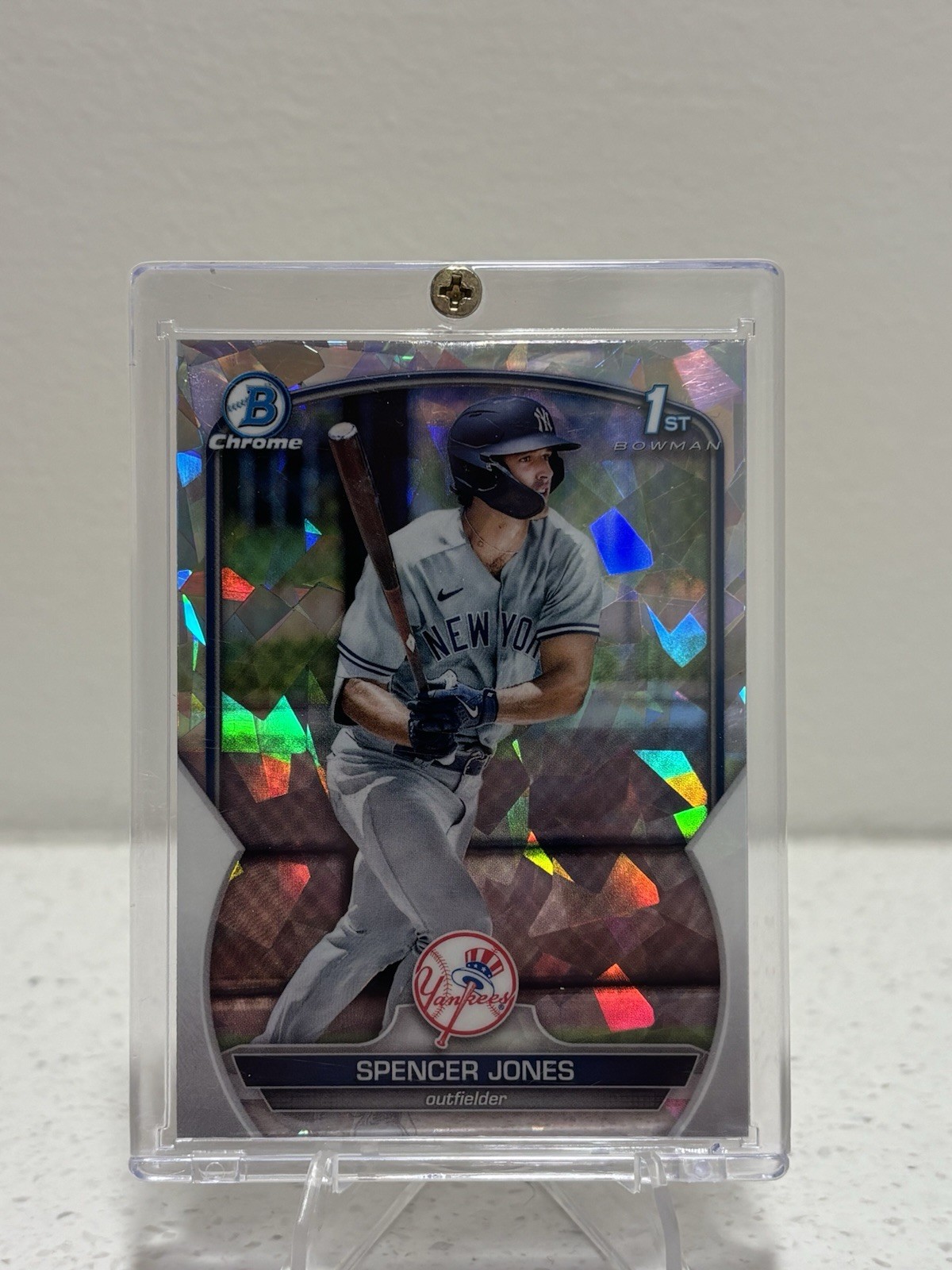 2023 Bowman - Chrome Prospects Spencer Jones #BCP-139 Atomic Refractor (RC)