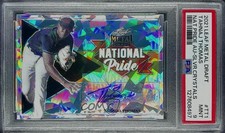 2021 Leaf Metal Draft Silver Crystals Tahnaj Thomas #NP-TT1 PSA 9 MINT Auto 8d2