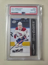 2021-22 21-22 Upper Deck Young Guns #201 Cole Caufield PSA 10 Montreal Canadiens