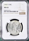 1943-S WALKING LIBERTY HALF DOLLAR NGC MS63 676013