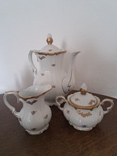 Unger & Schilde, Kanne-Kaffee, Sahne, Zucker, Goldrand, Goldmuster Top (26/63)