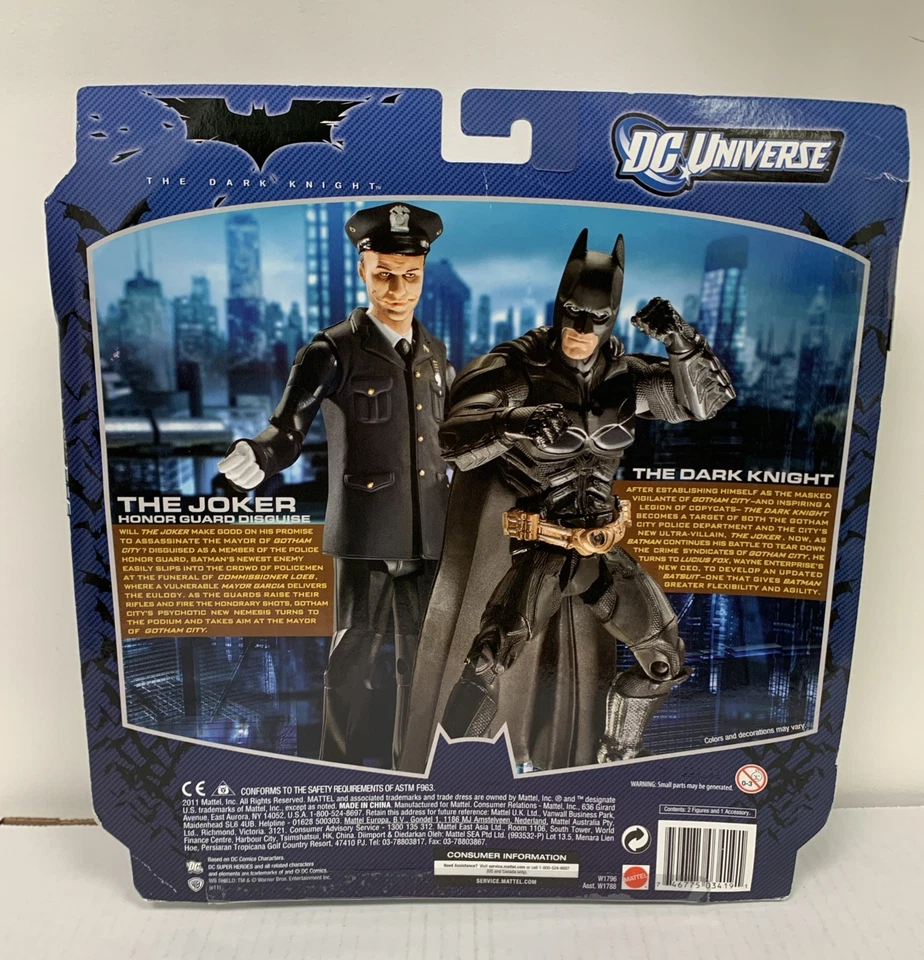 DC CABALLERO OSCURO BATMAN, DISFRAZ DE GUARDIA DE HONOR COMOKER, PAQUETE DE 2 EDICIÓN HEREDADA, DCU, NUEVO Foto 2 de 4