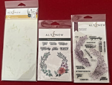 Altenew Floral Laurel 3 Piece Bundle Stamps Dies Coloring Stencils