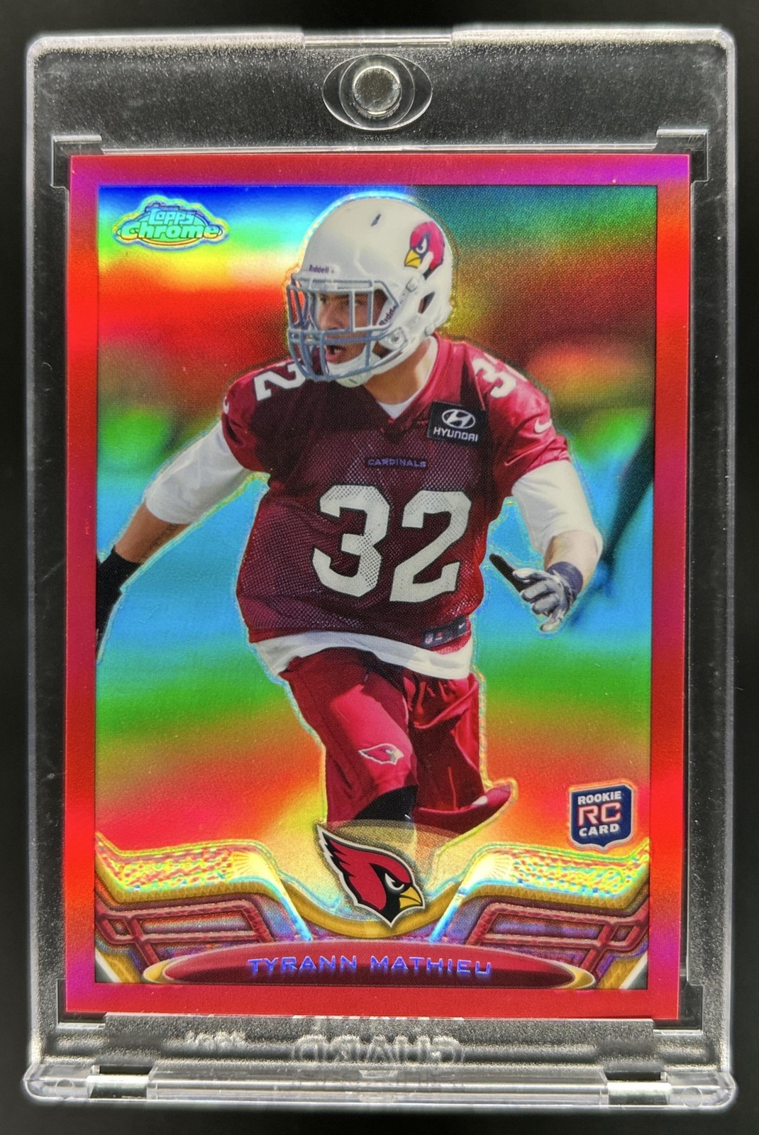 Tyrann Mathieu Topps Chrome #4 Red Refractor