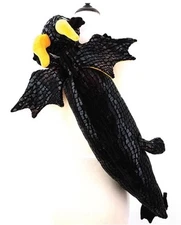 Spookyville Critters Black Dragon Stuffed Sling Bag 20”x 4.5”x 30”. New