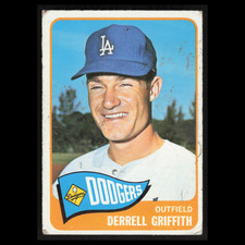Derrell Griffith Rookie #112 1965 O-Pee-Chee Los Angeles Dodgers Baseball Card