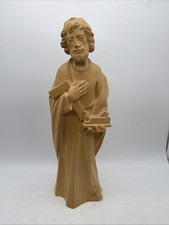 25765/ Heiliger Josef  Schutzpatron Zimmerleute Arbeiter Holz Figur Höhe 40cm