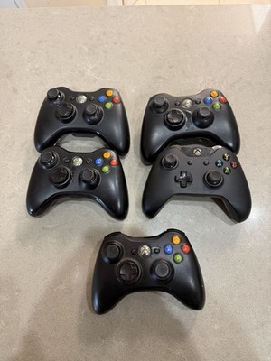 Lot Of 5 Xbox Controllers For Parts - Read Description