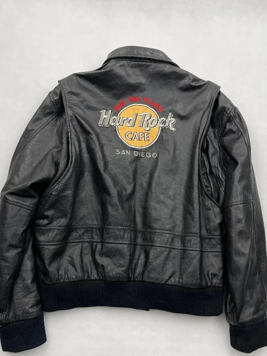 Preços baixos em Capa Externa Hard Rock Cafe jaquetas de couro