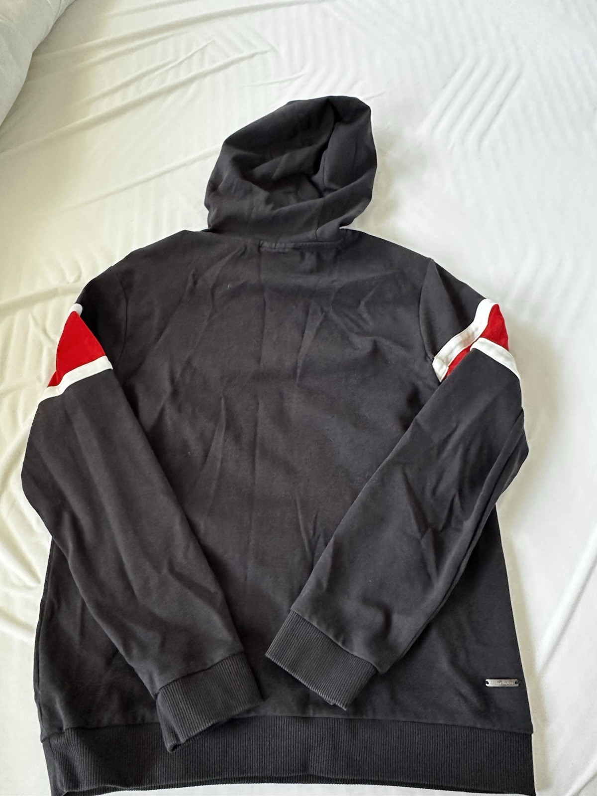 Felpa con cappuccio Fila Modern Heritage media blu navy rosso bianco retrò anni 80 casual vintage