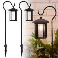 Solar Classic LED Shepherd Hanging Garden Lanterns Coach Outdoor Lamp Lights