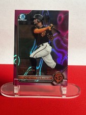 2022 Bowman Chrome Prospects Fuchsia Lava Refractor #BCP-55 Luis Matos #129/199