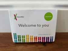 23 and Me Saliva Collection Kit EXP 8/2021 Factory Sealed.  Unopened.