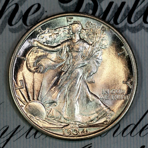 * 1934-D * PRISTINE+ GEM BU MS WALKING LIBERTY HALF-DOLLAR * FROM COLLECTION