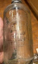 Etched Turnpike Beer Dist. Inc., Levittown, L.I. Seltzer Bottle With Pump.