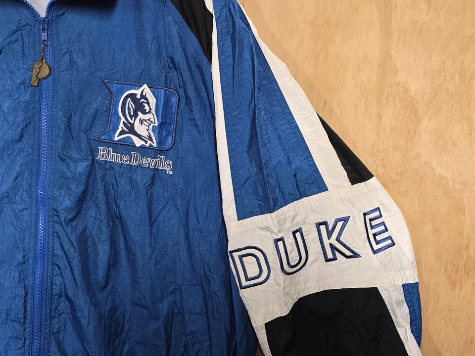 Vintage Pro Player Duke Blue Devils Windbreaker Jacket Lightweight Full Zip XL - Image 2 of 4