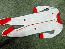 B6 !WOW! NWT 12-18M The Children's Place LADYBUG HEARTS Sleeper Pajamas