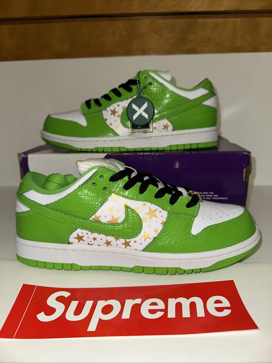 Size 8.5 - Nike Supreme x Dunk OG SB QS Low Mean Green