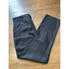 Mango MNG 100% Linen Straight pants office casual beach breathable comfort chic