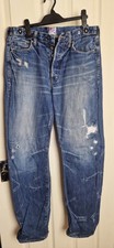 Mens PRPS Denim Jeans Size 32 Blue Distressed