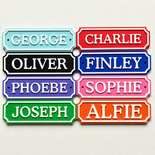 Personalised Kids Name Door Sign – Custom Girls Boys Bedroom Decoration Plate