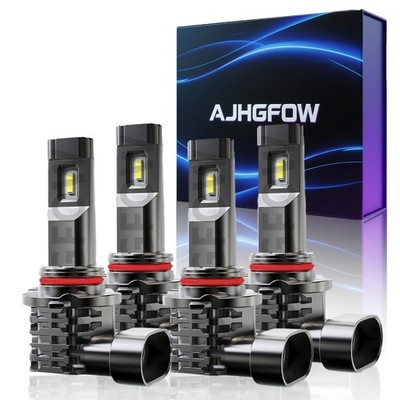 For Toyota Land Cruiser 1991-2007 4Pcs LED Headlight Bulbs Combo Hi/Lo Beam 100W