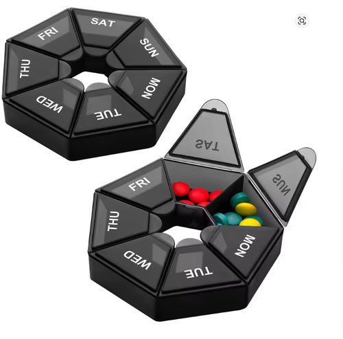 Weekly Medicine Storage Organizer Pill Box Holder Container Pill Case Medicine - Picture 14 of 14