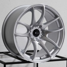 18x9.5 Vors Tr4 5x110 22 Silver Machined Wheels Rims Set4 73.1