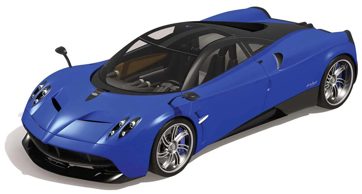 Airfix Pagani Huayra W/ Glue, Paints, Brushes Set 1:43 Car Model Kit A55008