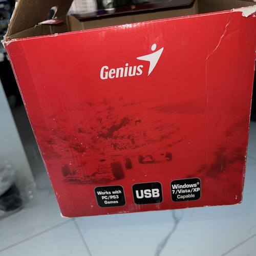 Volante Ps3 Pc Game Wheel Genius Trio Racer F1 - Picture 7 of 9