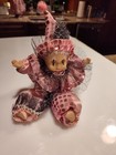 Vintage Jester Harlequin Clown Doll with Porcelain Face, Hands & Legs — photo 4