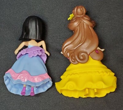 Lot of Disney Princess Little Kingdom Snap-In Dolls Mulan and Belle