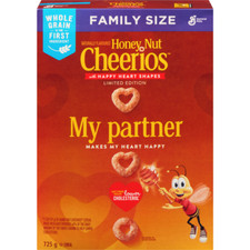 2-Pack General Mills Honey Nut Cheerios Breakfast Cereal, Family Size, Whole Gra