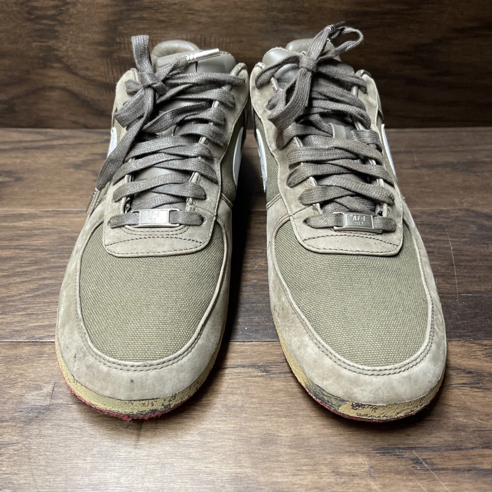 耐克 Air Force 1 Supreme Wp 低帮棕色 3333884-211 尺码 11.5(缺少外底) — 第 3/4 张图片