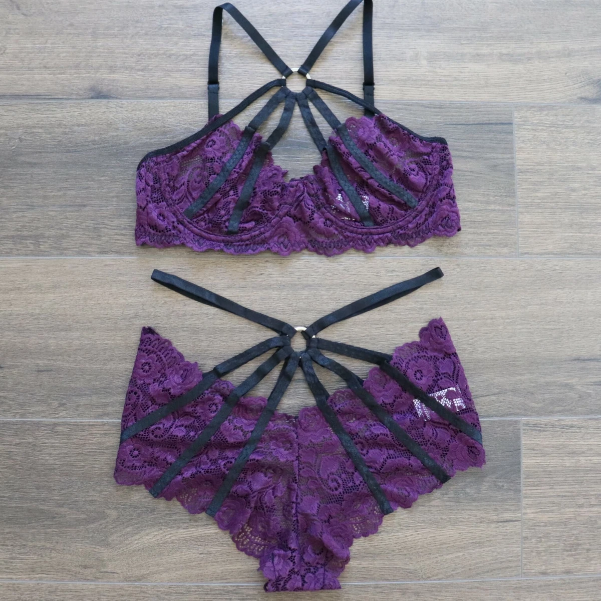 Bra & Panty Set Purple Lingerie Set