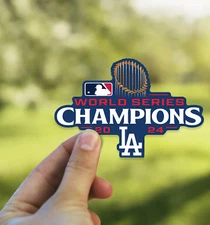 Los Angeles Dodgers 2024 World Series Champions 4.5" x 3.25" Vinyl Sticker
