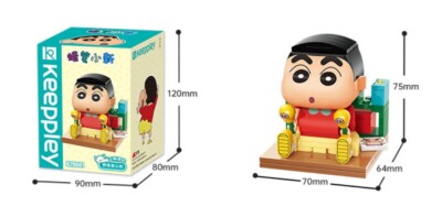 Official Licensed Qman Keeppley Crayon Shinchan Shinnosuke Nohara