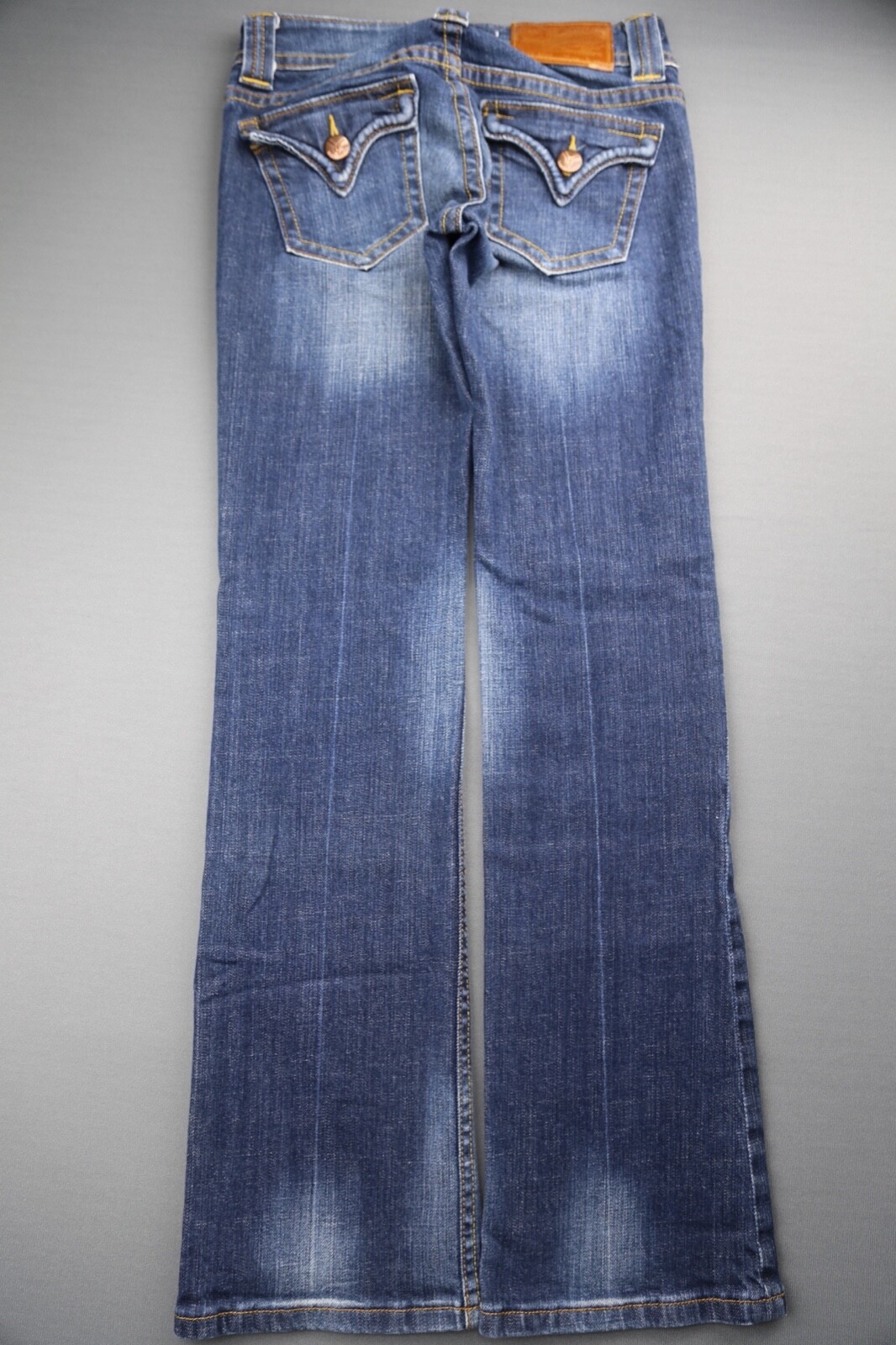 Women's Vigoss Jeans New York Boot Flap Pocket Stretch Size 1/2 (Measure 26x30)