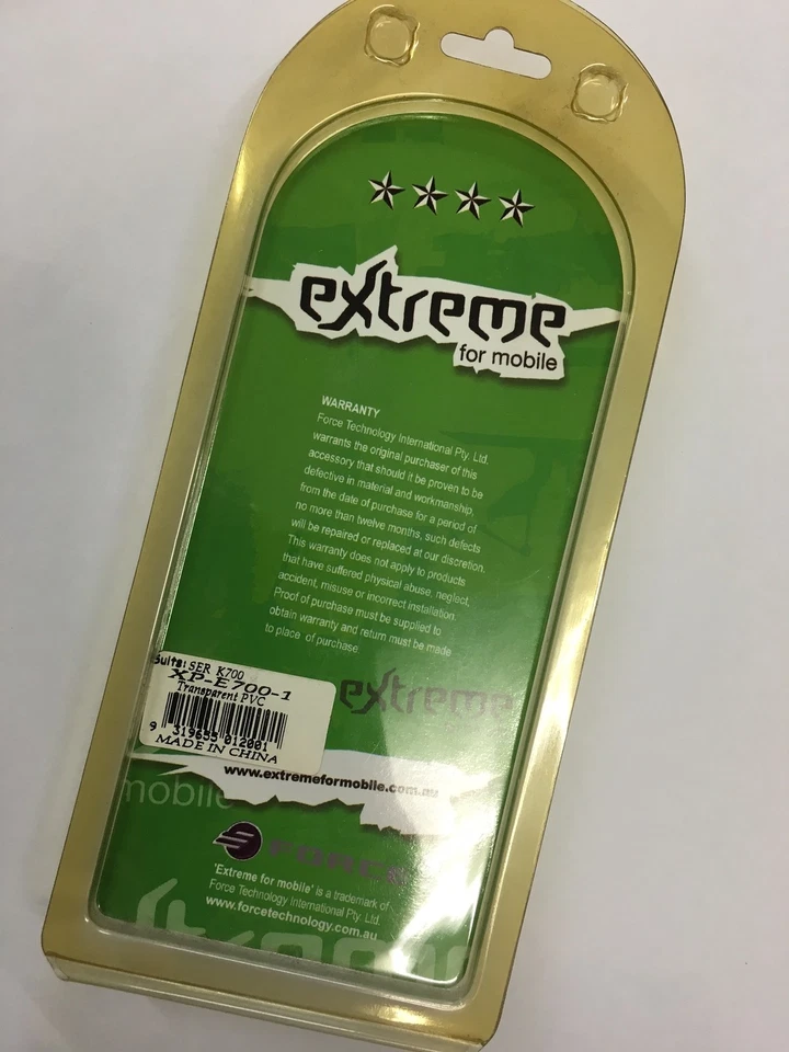 Estuche Sony Ericsson K700i Extreme Fusion con clip de cinturón de acero en transparente XP-E700-1. Foto 2 de 2