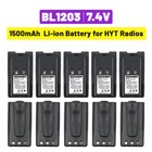 10x Bl1203 Replacement Battery for Hyt Tc600 Tc-600V Two Way Radio Walkie Talkie