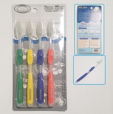 Korean Nano Silver Coated Toothbrush Antibacterial Brushes 4 Piece Pack Imported
