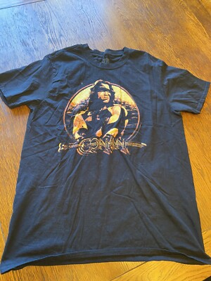 Arnold Schwarzenegger Conan The Barbarian Shirt Sz L