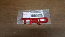 Toyota Trd Red Metal Emblem Genuine Oem Pt413-35120-02