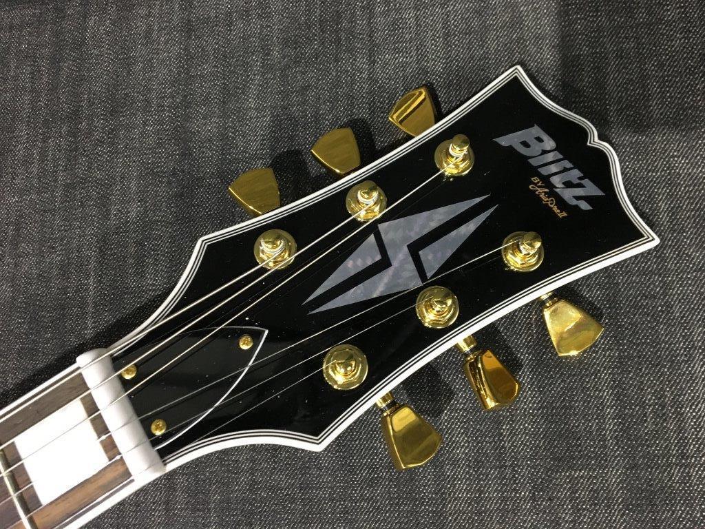 Blitz by Aria Pro II Les Paul Custom Black BLP-CST Electric